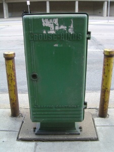 I love the type on this Art Deco electrical box